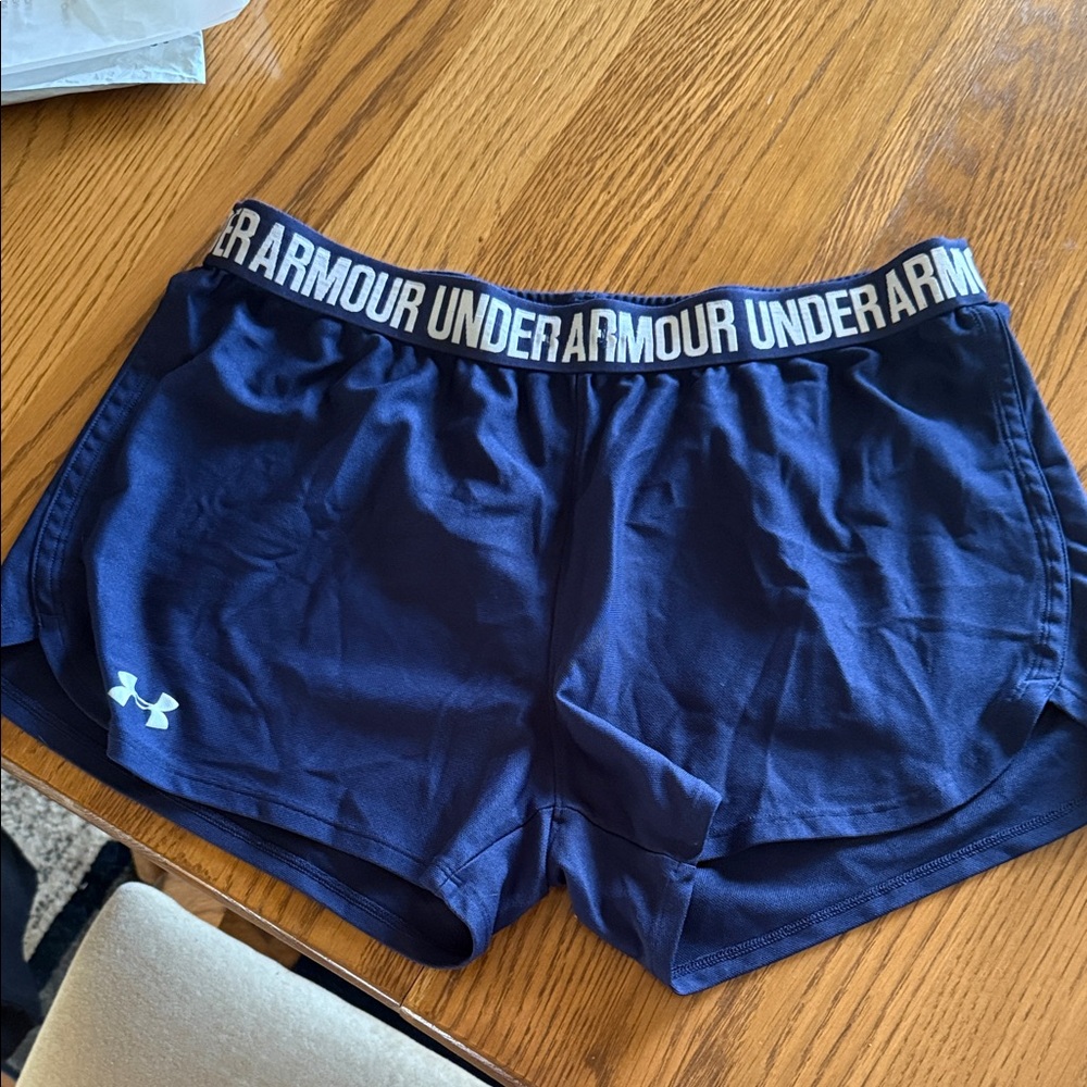 Under Armour Women's Dark Blue Athletic Shorts